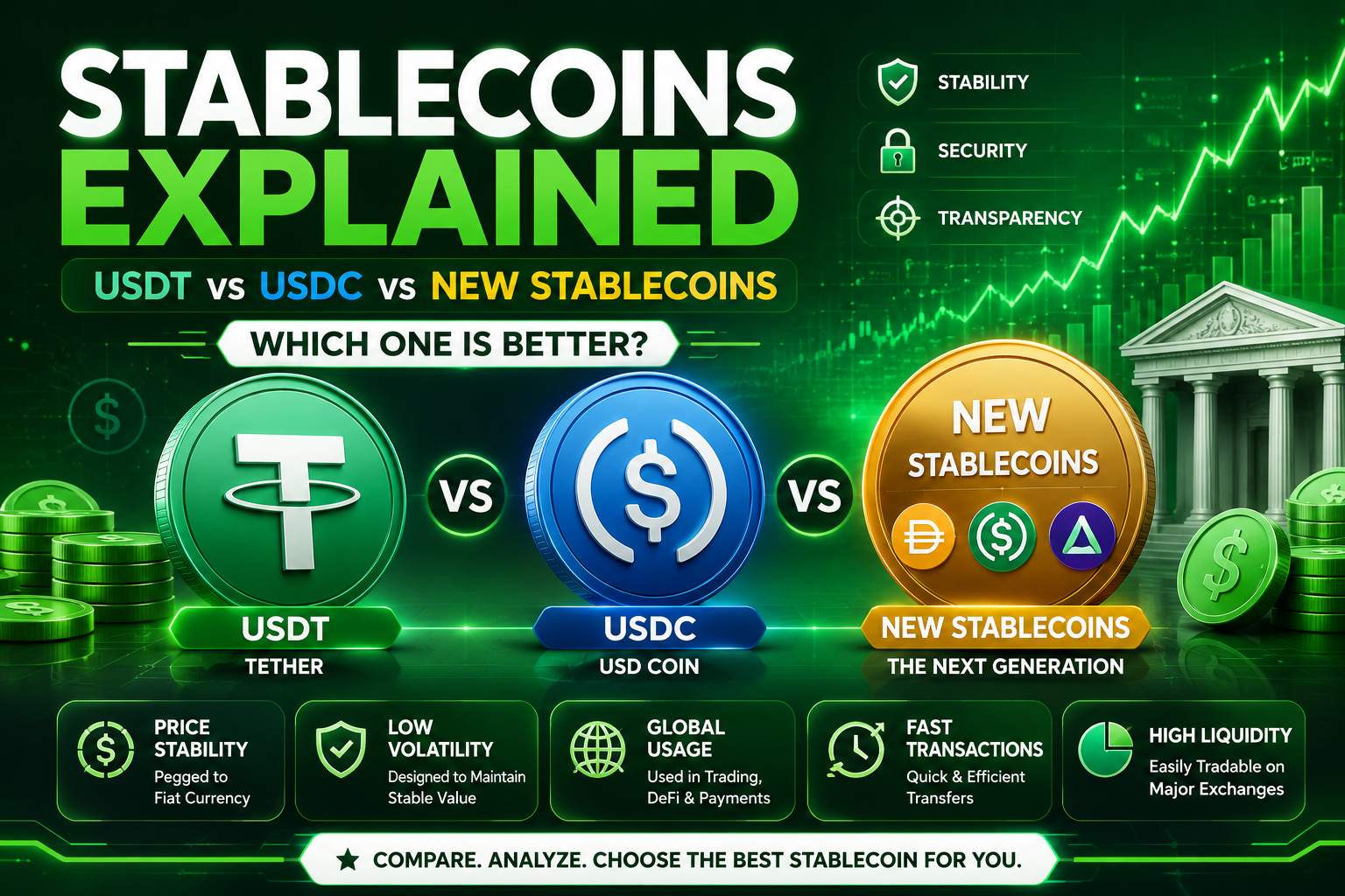 Stablecoins Explained: USDT vs USDC vs New Stablecoins – Which One Is Better?